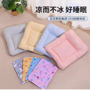 宠物窝垫夏季凉感猫窝狗垫子冰豆豆冰垫可拆洗凉席降温猫咪狗狗床