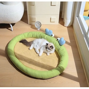 猫窝夏季凉席可拆洗猫咪用沙发床降温睡垫猫垫子狗窝冰垫宠物用