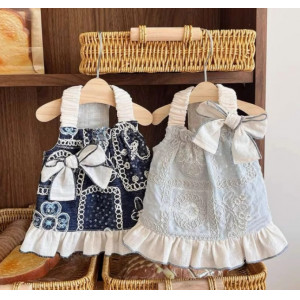 新款宠物衣服狗狗猫咪公主小型约克夏比熊春夏薄款透气蝴蝶公主