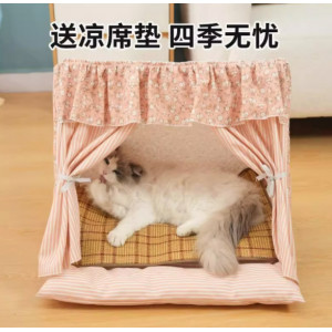 猫帐篷夏季猫窝宠物保暖狗窝帐篷可拆洗封闭式网红猫咪四季通用